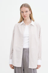 Filippa K Cotton Stripe Tuxedo Shirt