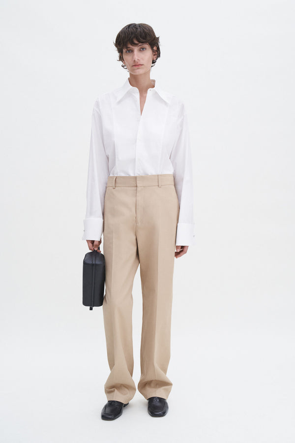 Filippa K White Cotton Tuxedo Shirt