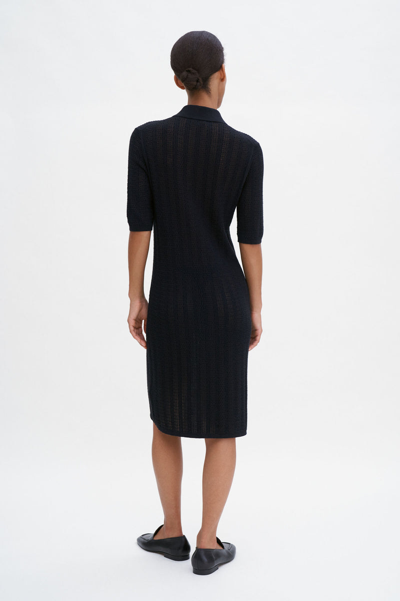 Filippa K Black Lace Knit Dress