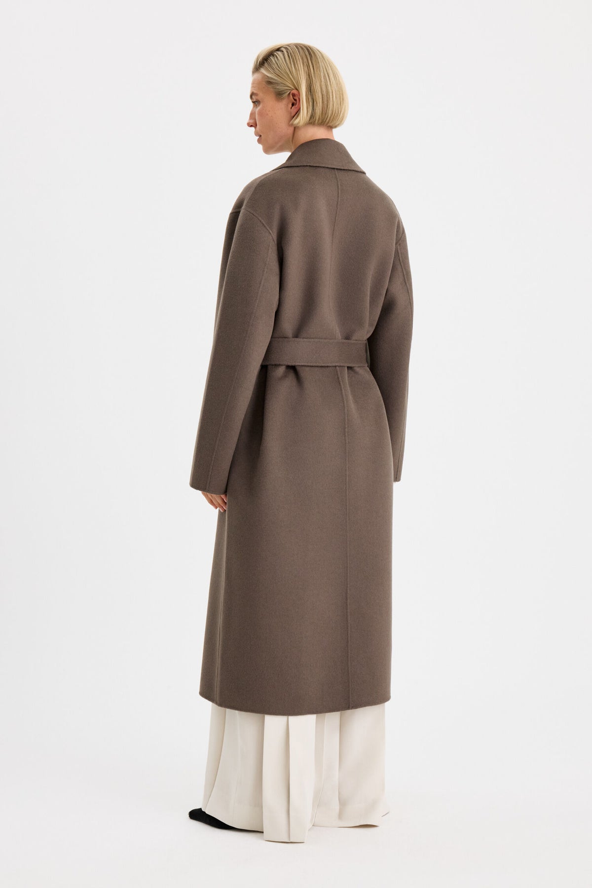 Filippa K Alyssa Double Face Coat | Taupe Brown