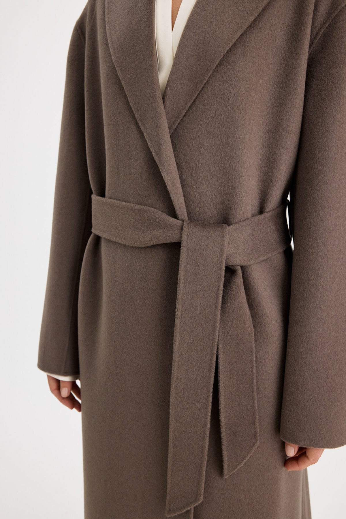 Filippa K Alyssa Double Face Coat | Taupe Brown