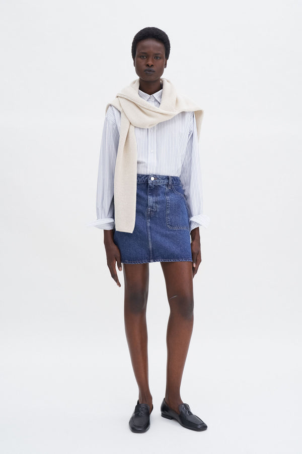 Filippa K Patch Pocket Mini Denim Skirt