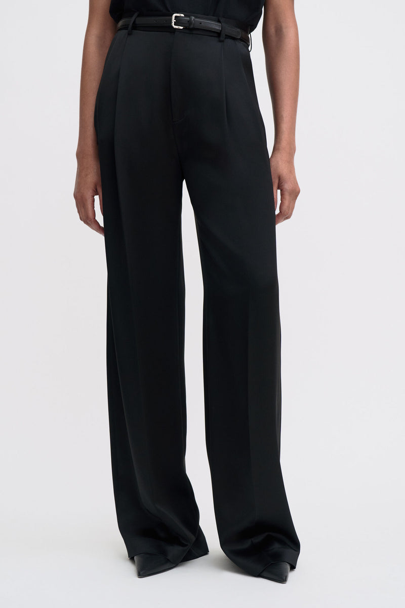 Filippa K Darcey Black Satin Trousers