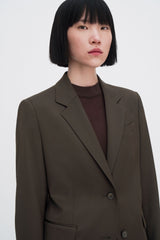 Filippa K Delilah Blazer Walnut Brown