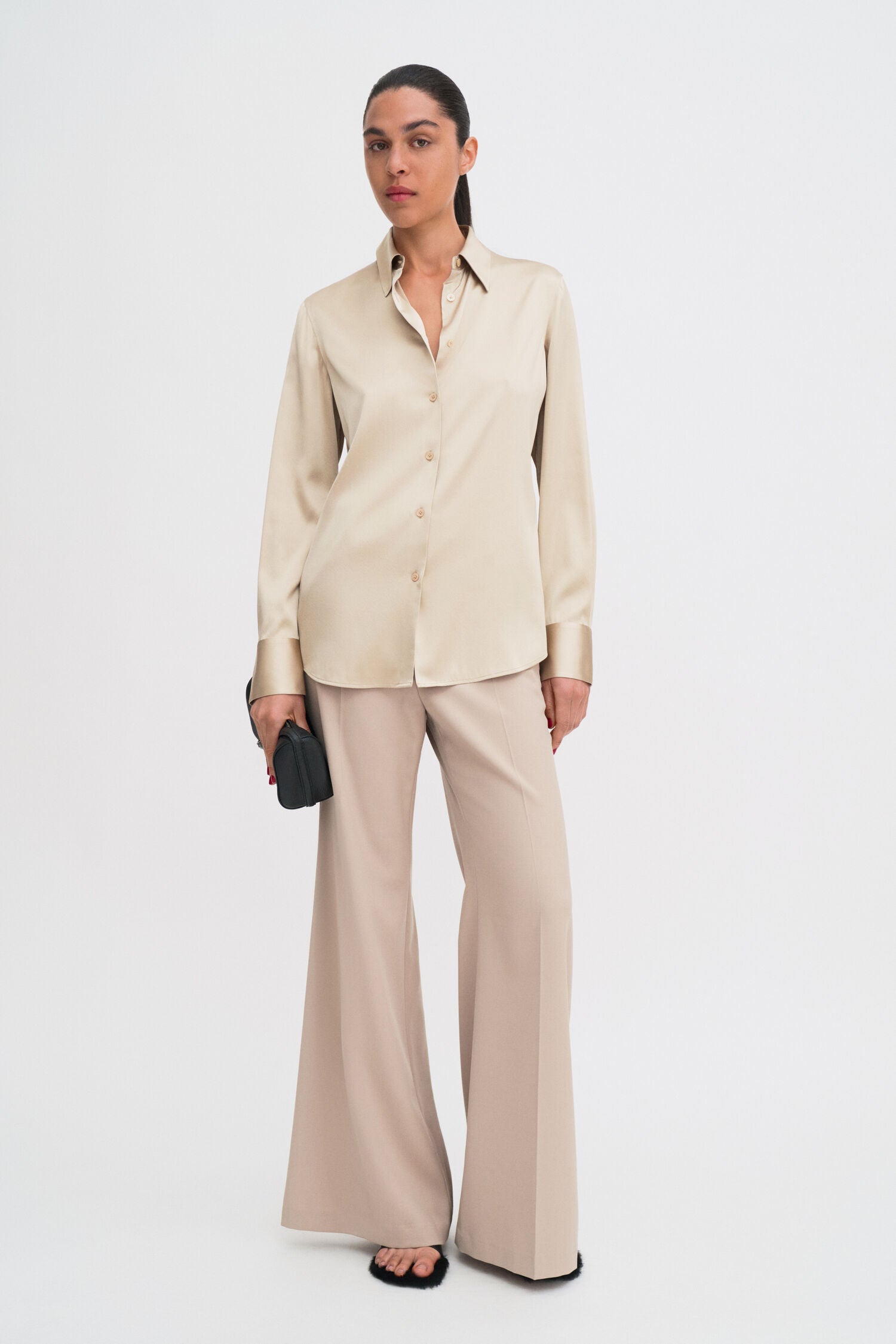 Filippa K Silk Shirt | Pearl Beige