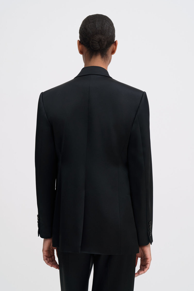 Filippa K Dani Black Satin Blazer