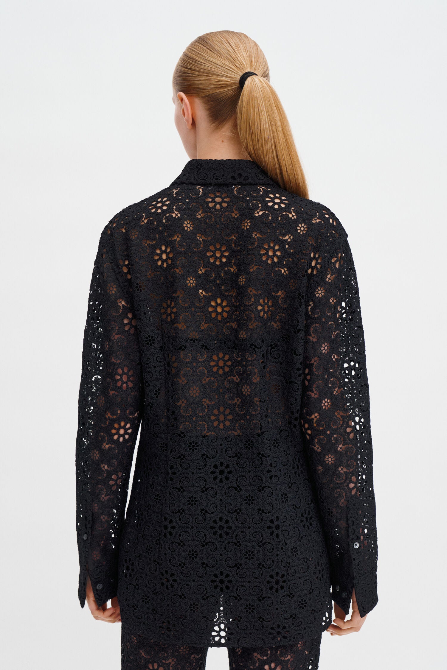 Filippa K Lace Shirt | Black