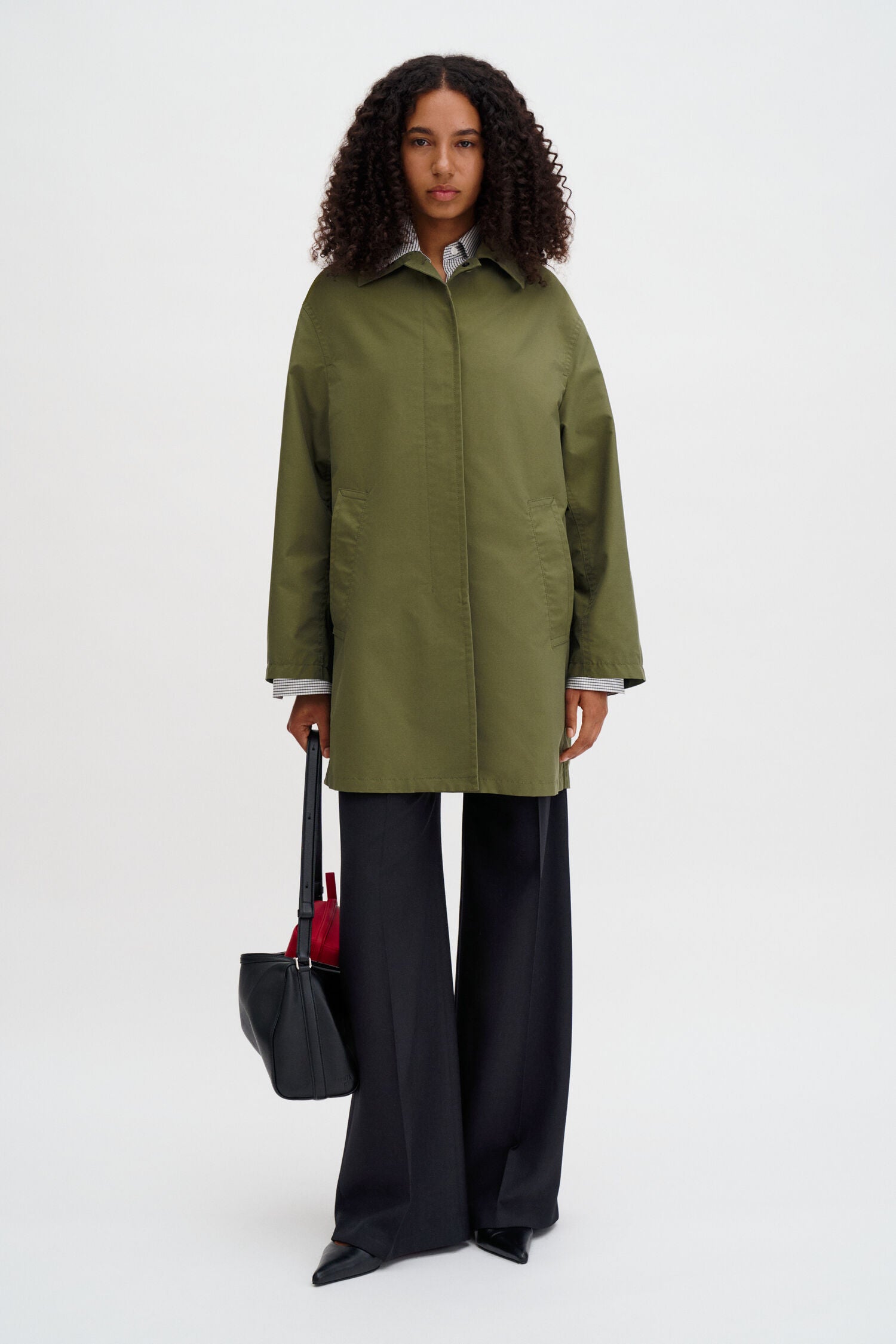 Filippa K Cassie Car Coat | Laurel Green