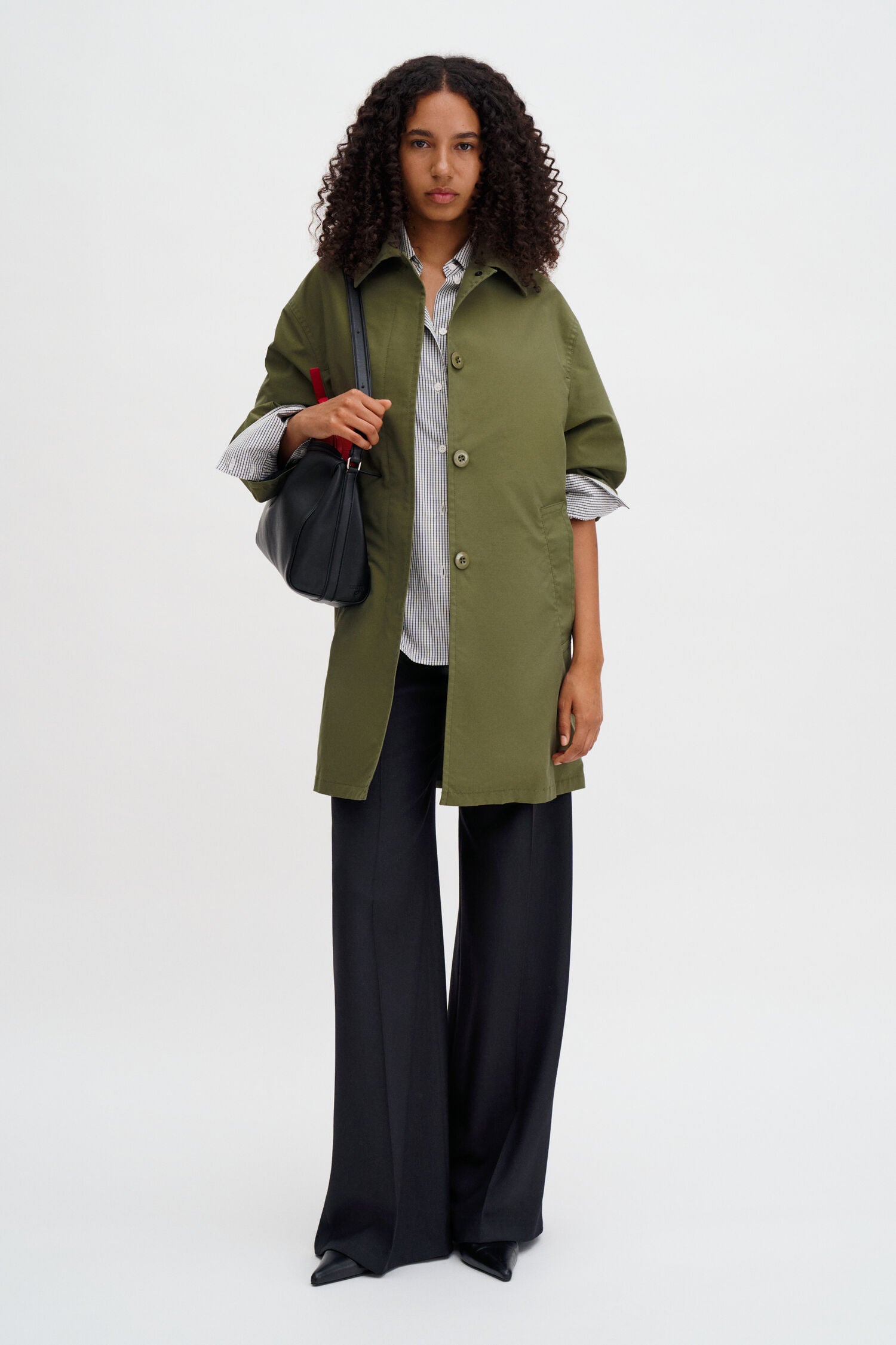 Filippa K Cassie Car Coat | Laurel Green