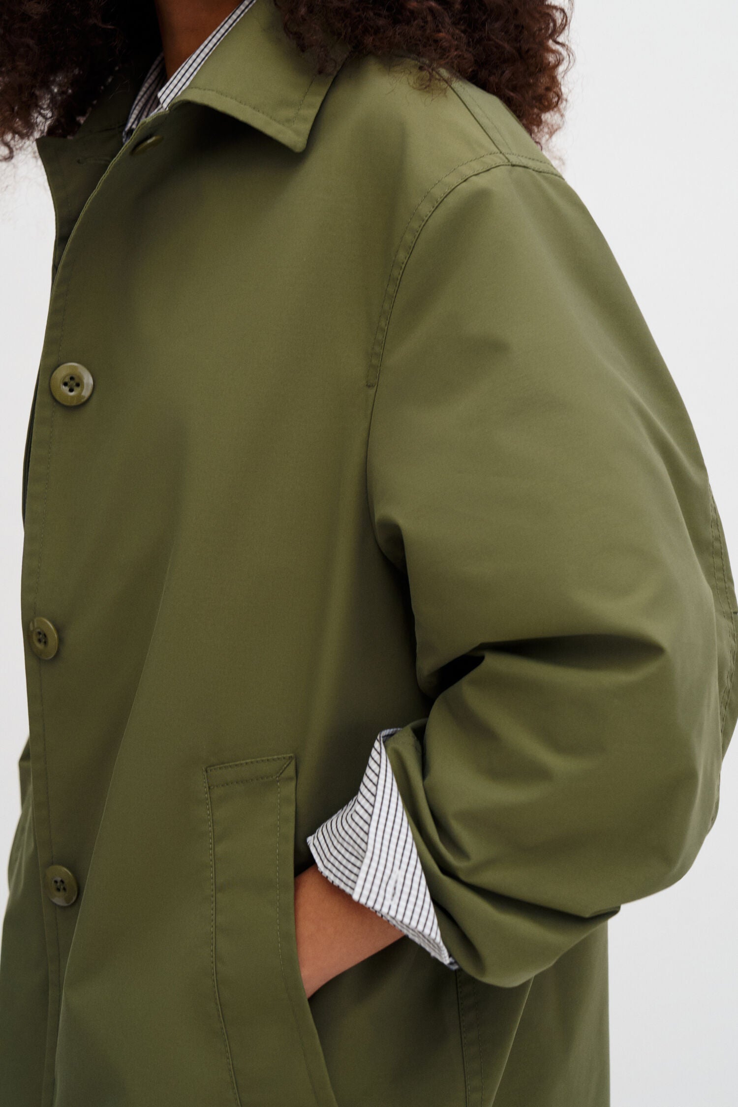 Filippa K Cassie Car Coat | Laurel Green