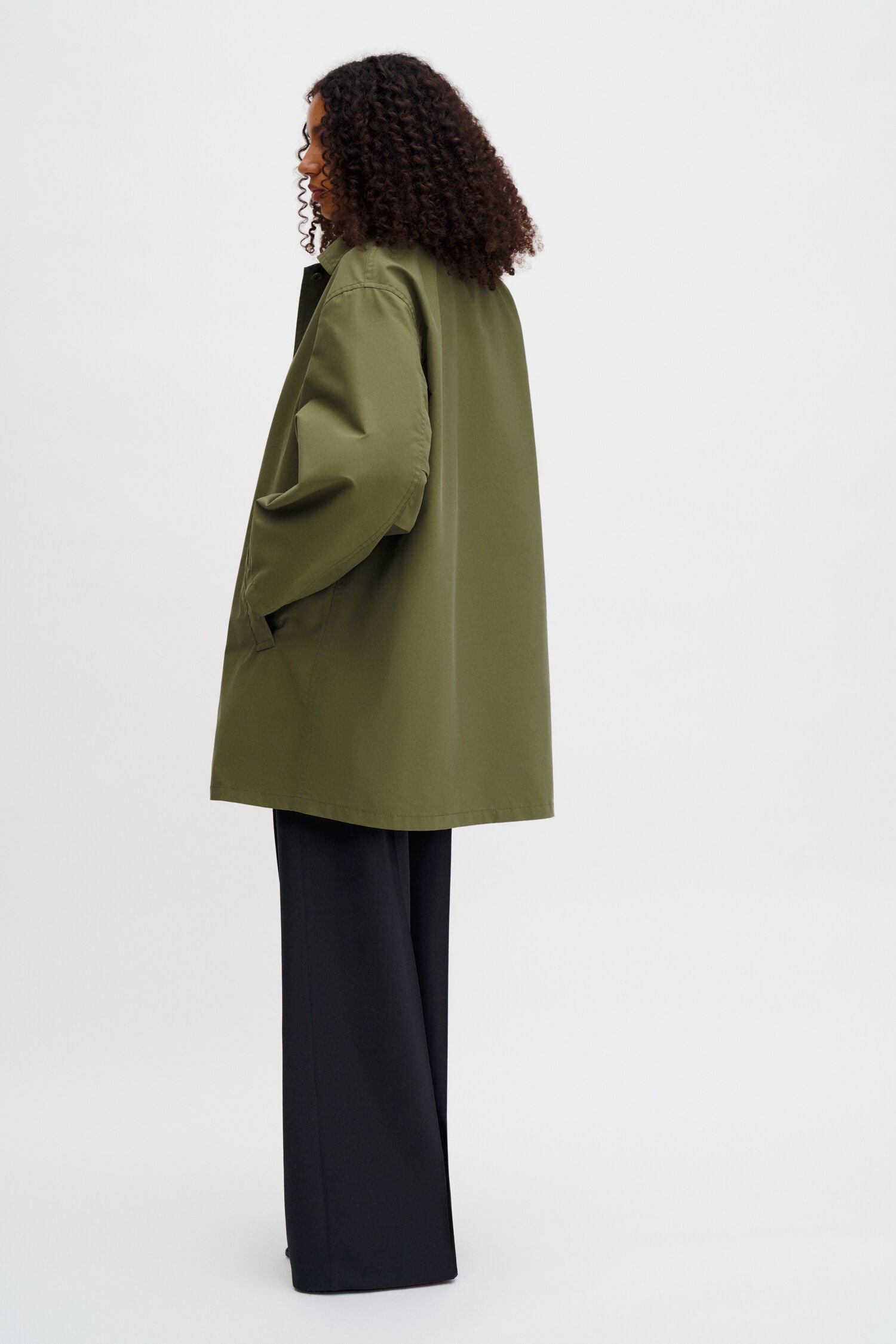 Filippa K Cassie Car Coat | Laurel Green