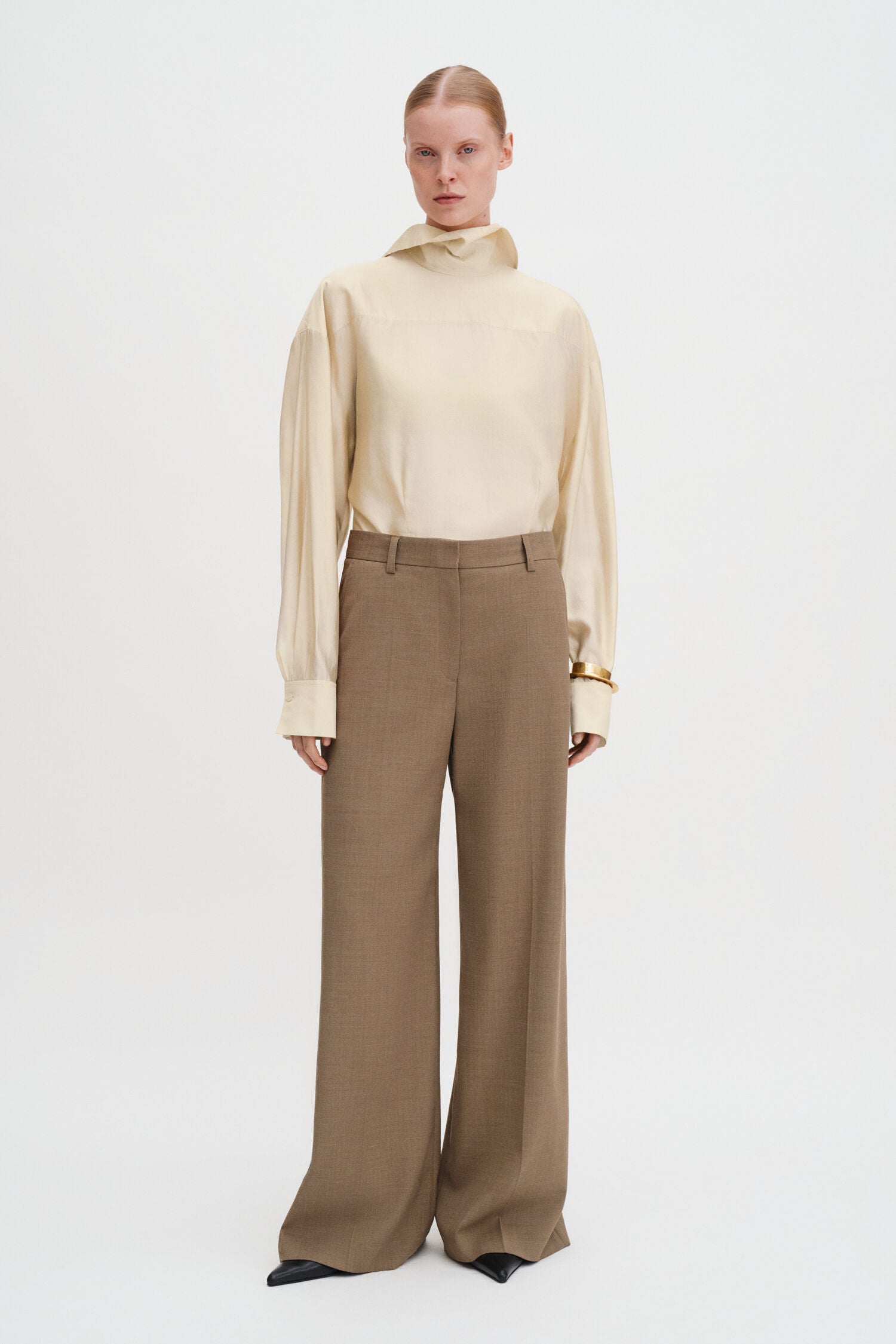 Filippa K Harlow Trousers | Lt Driftwood Melange