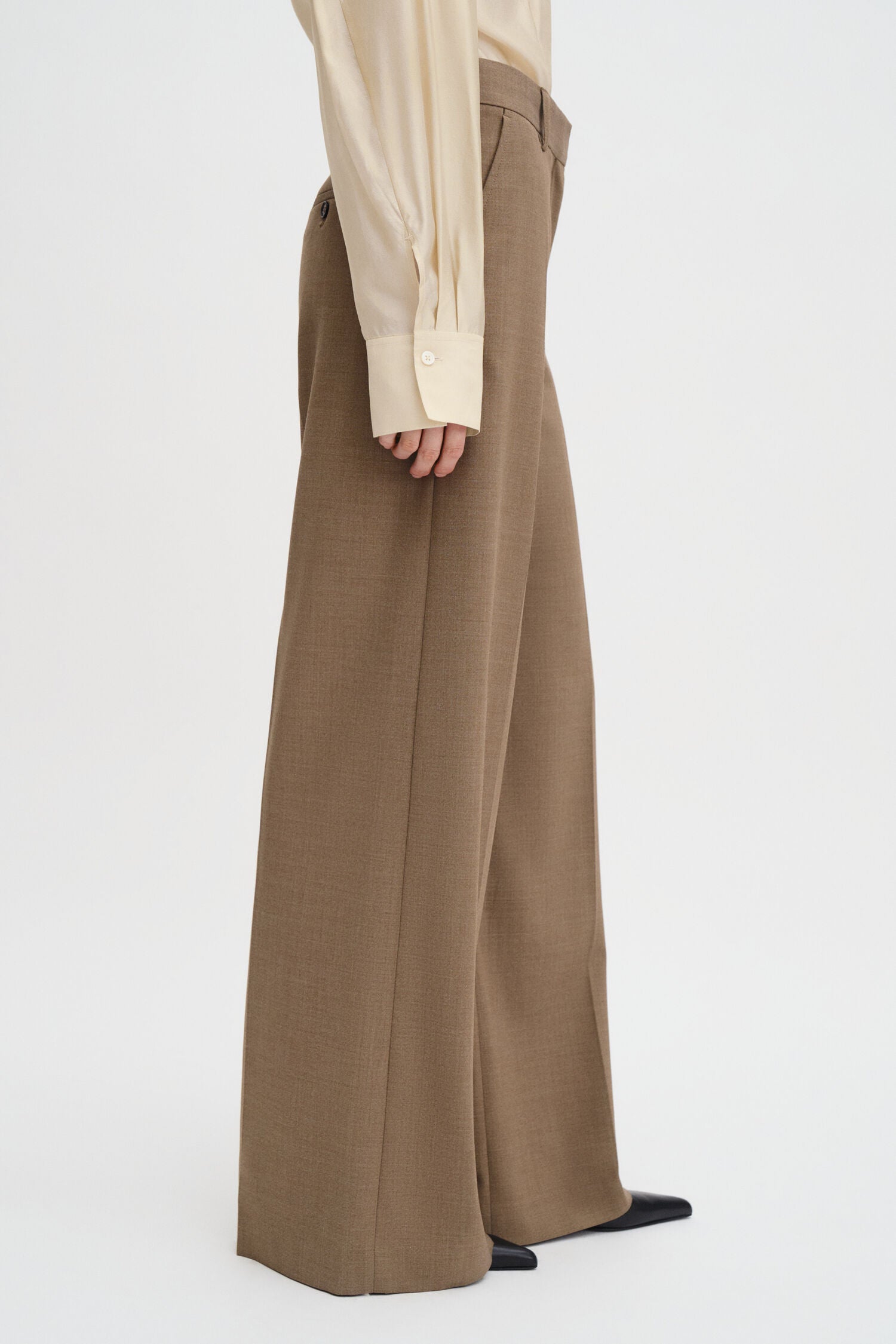 Filippa K Harlow Trousers | Lt Driftwood Melange