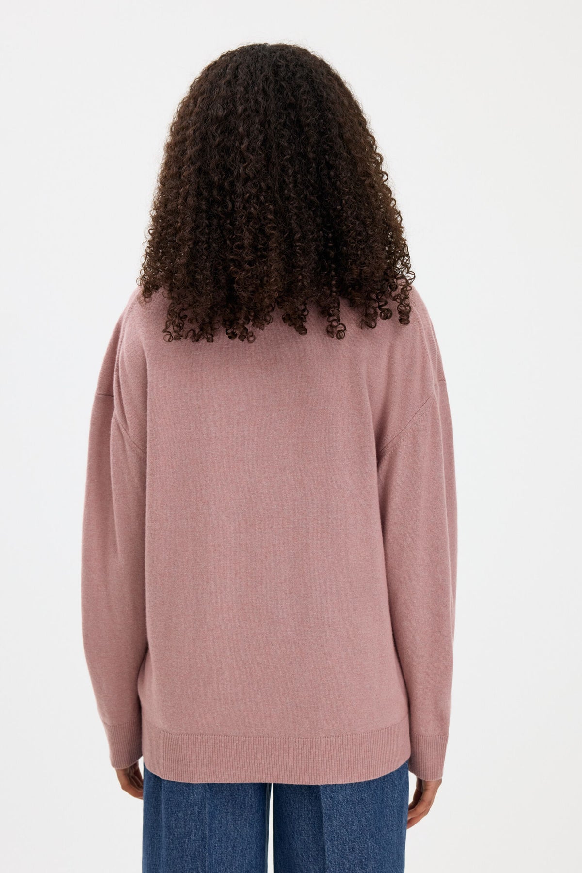 Filippa K Soft Wool V-Neck Sweater | Light Pink