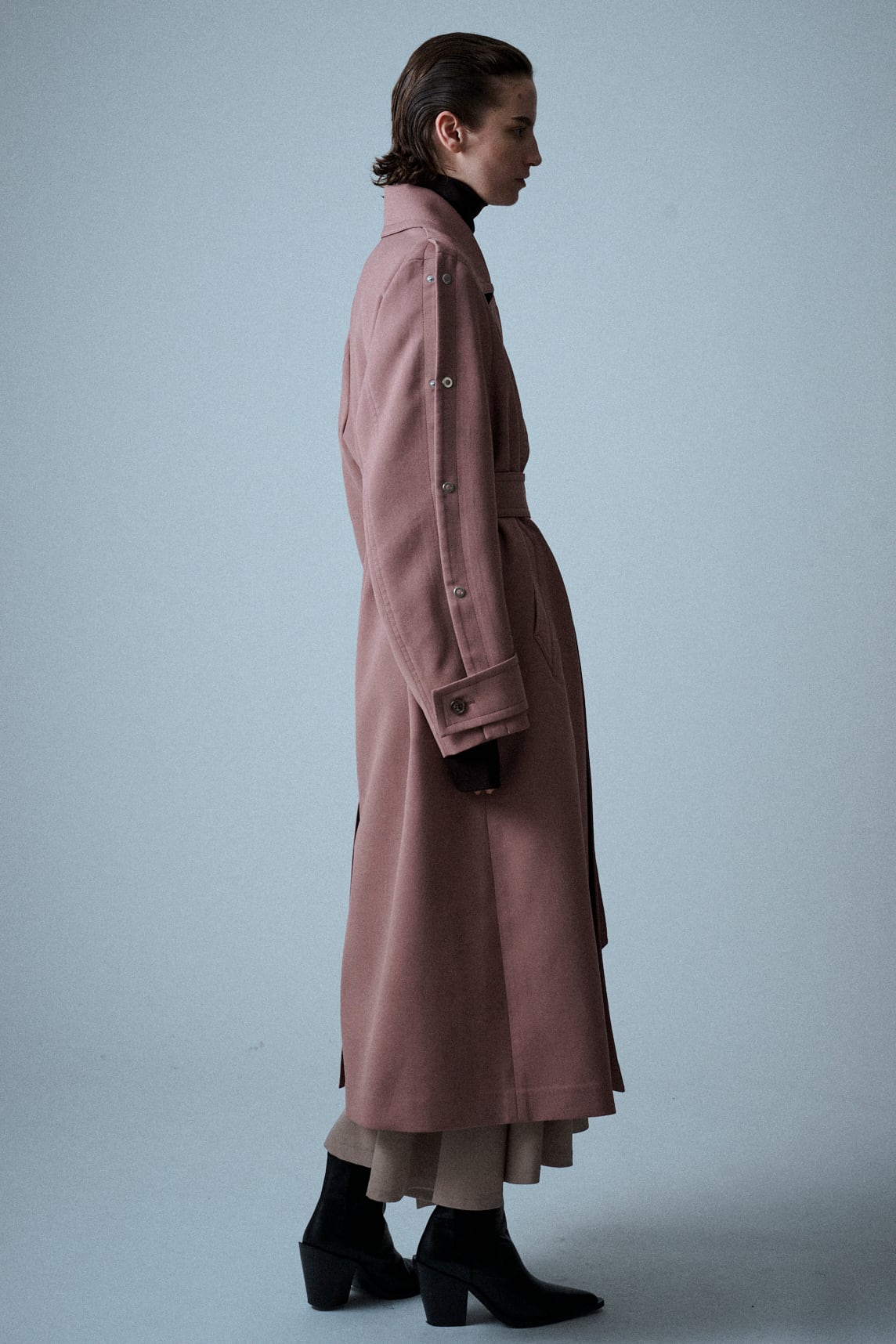 UJOH Open Sleeve Coat | Rosy Brown