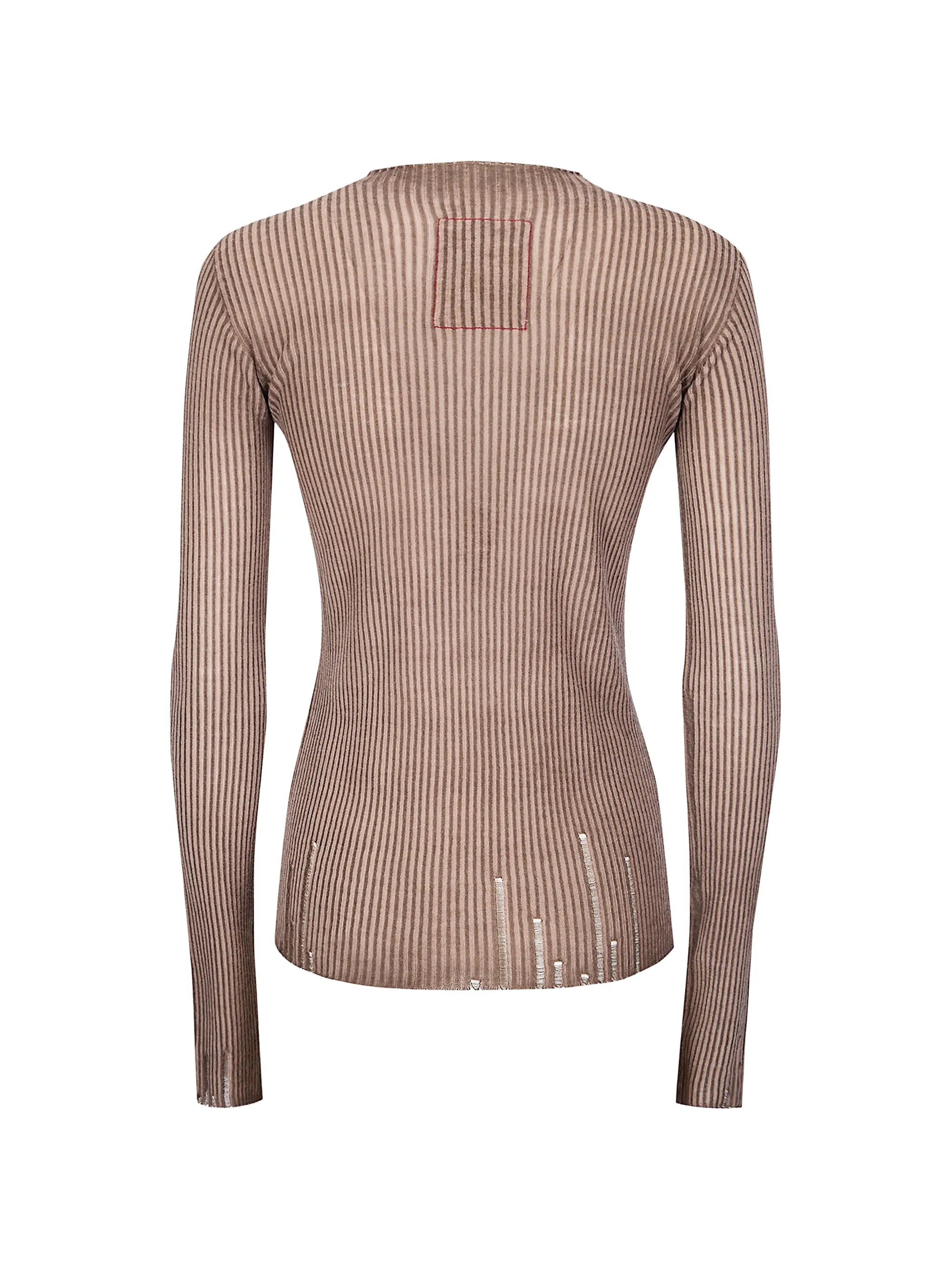 Uma Wang Long Sleeve Knit Top | Brown