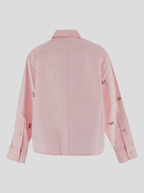 Des Phemmes Bubble Pink Embellished Shirt