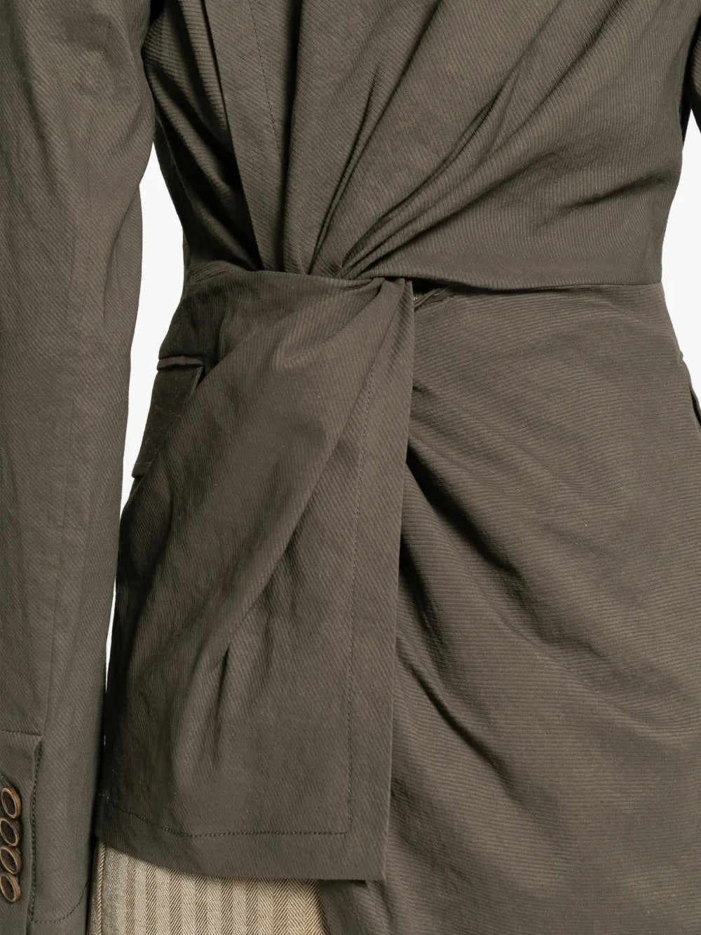 Uma Wang Linen Kylie Jacket | Dark Grey