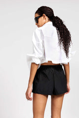 Gaiavittoria Cropped Shirt Premium White