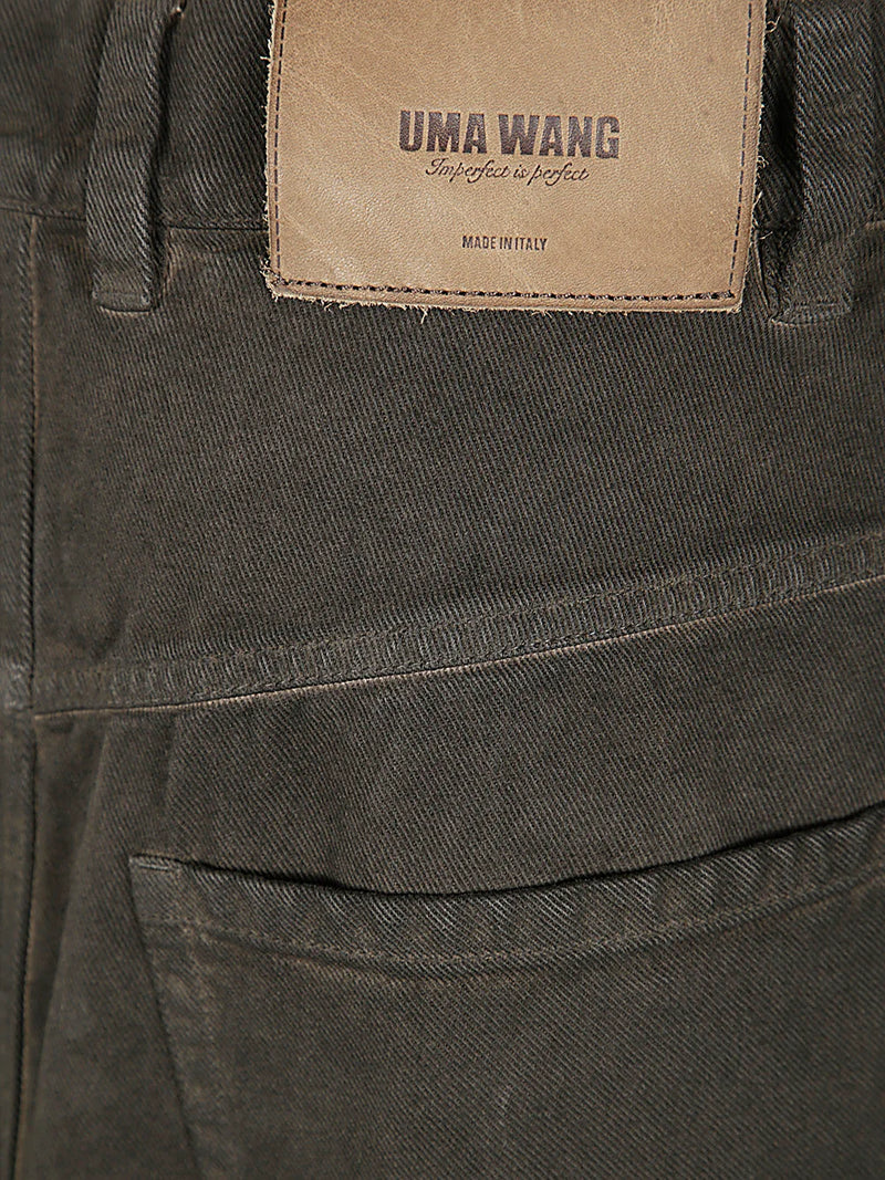 Uma Wang Denim Jane Skirt Brown