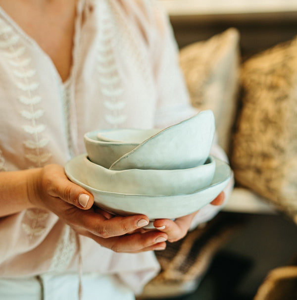 White Nesting Bowls