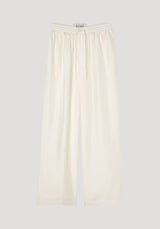Róhe Wide Leg Silk Trousers | Cream