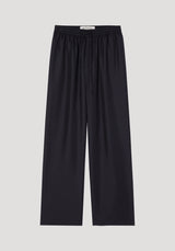 Róhe Wide Leg Silk Trousers | Black