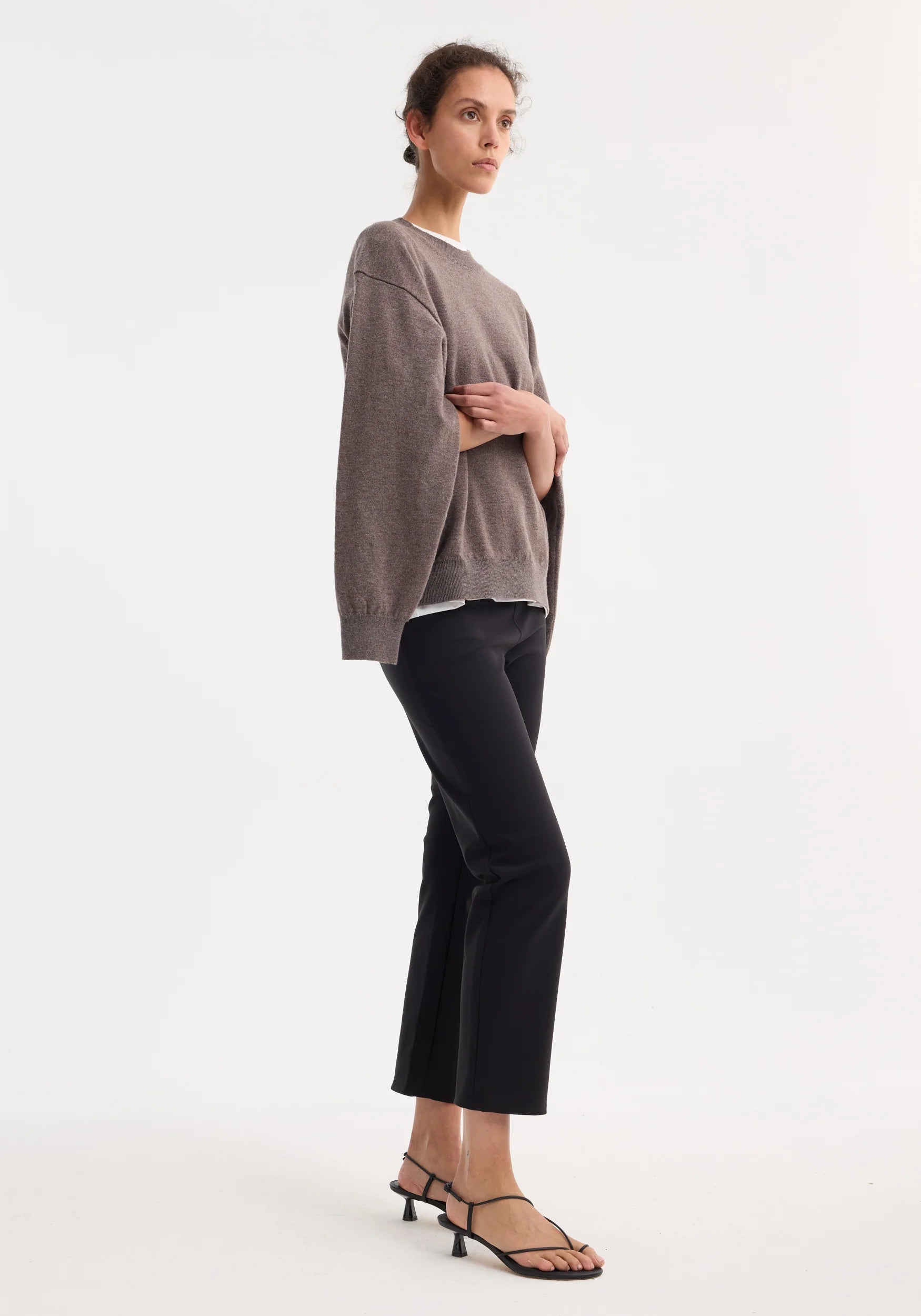 Róhe Cigarette Scuba Trousers | Black