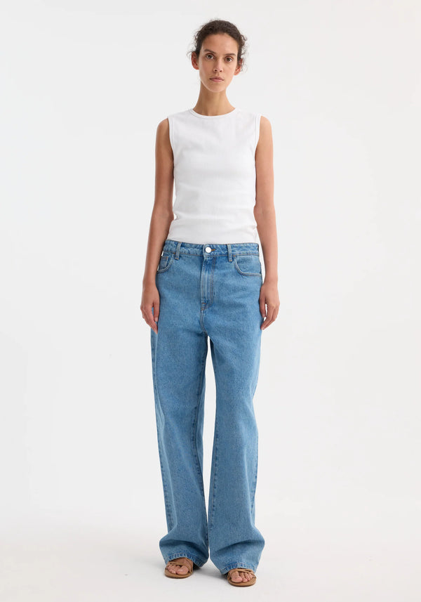 Róhe Signature Baggy Fit Denim | Denim Blue