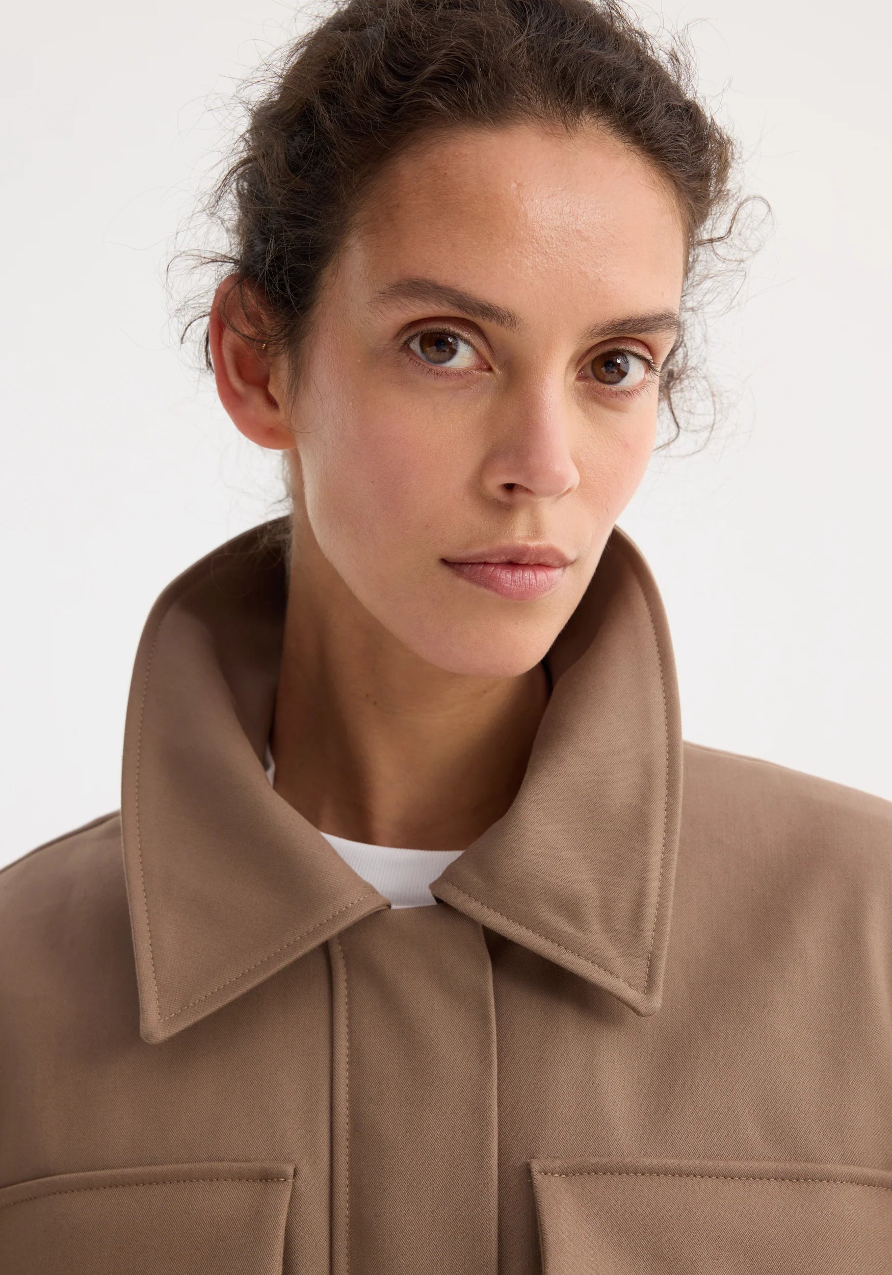 Róhe Field Jacket with Waist Adjuster | Clay