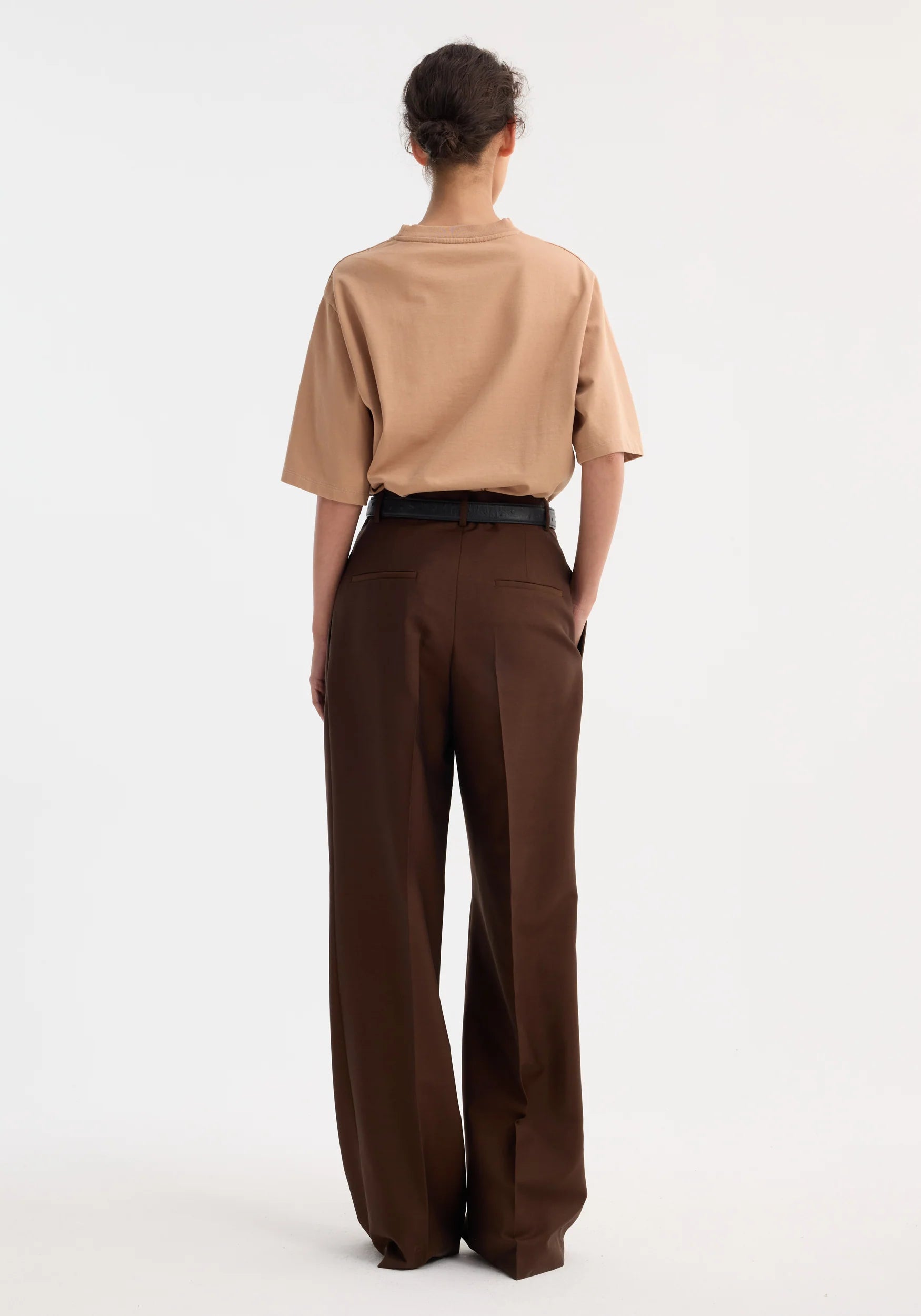 Róhe Mid-Waist Tailored Trousers | Mahogany