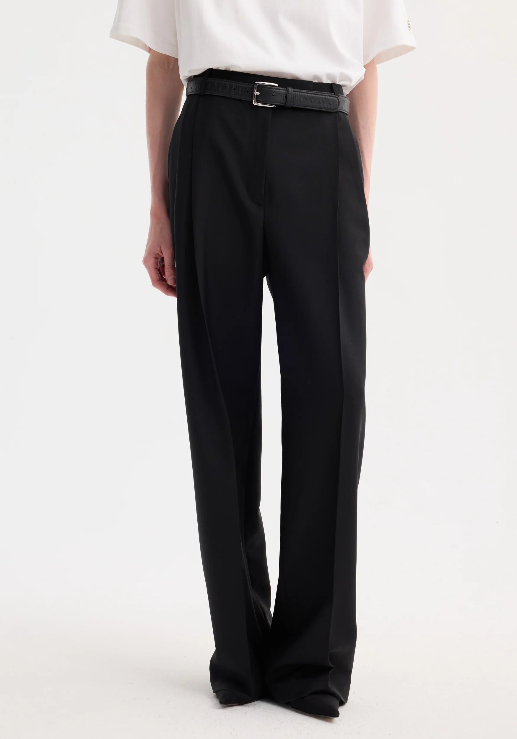Róhe Mid-Waist Tailored Trousers | Black
