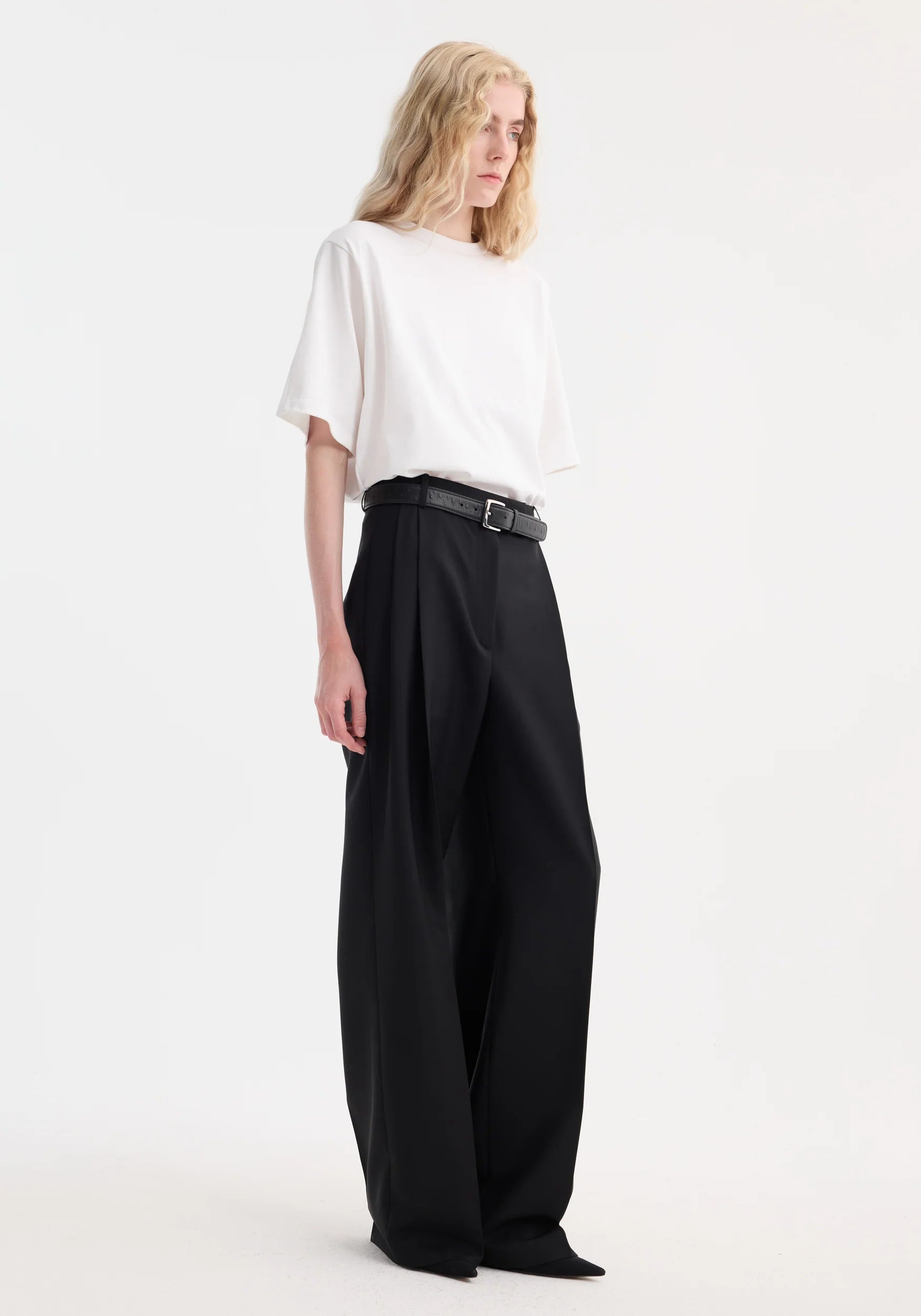 Róhe Mid-Waist Tailored Trousers | Black