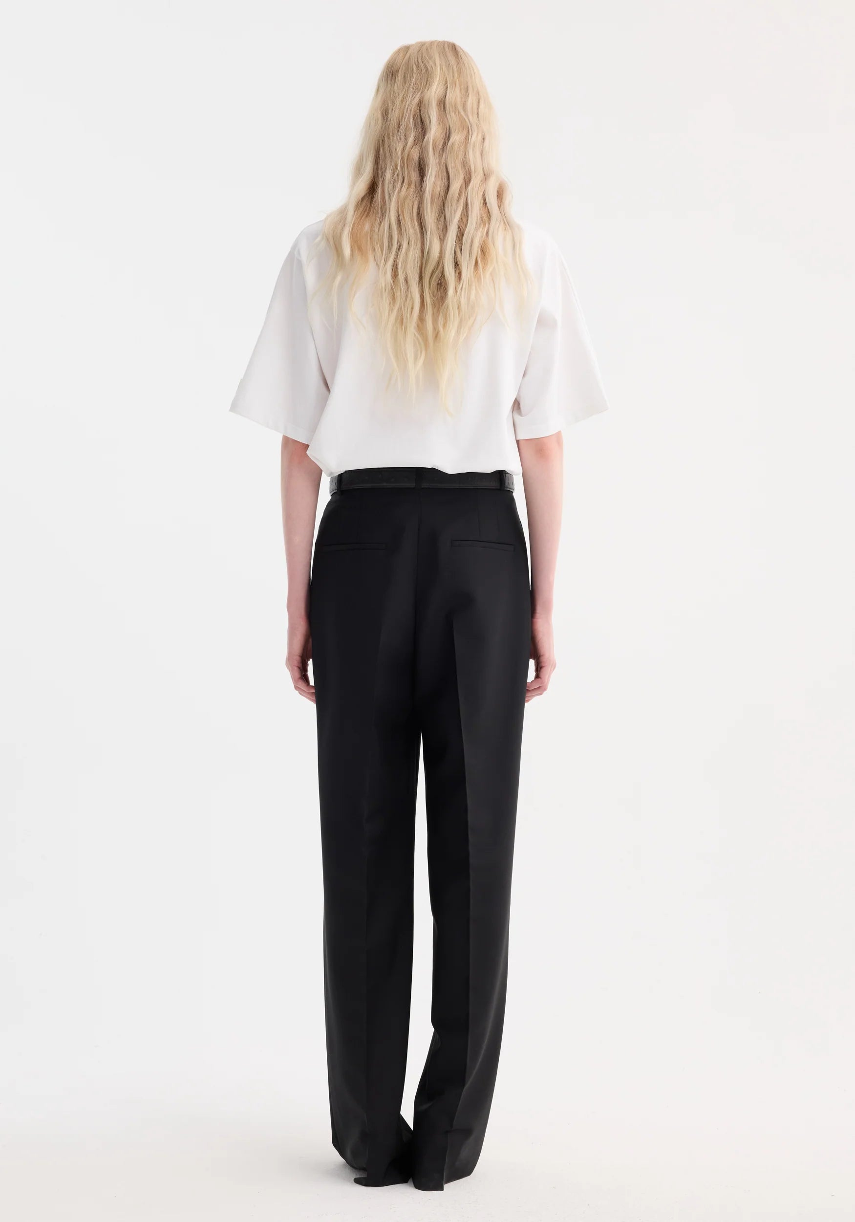 Róhe Mid-Waist Tailored Trousers | Black