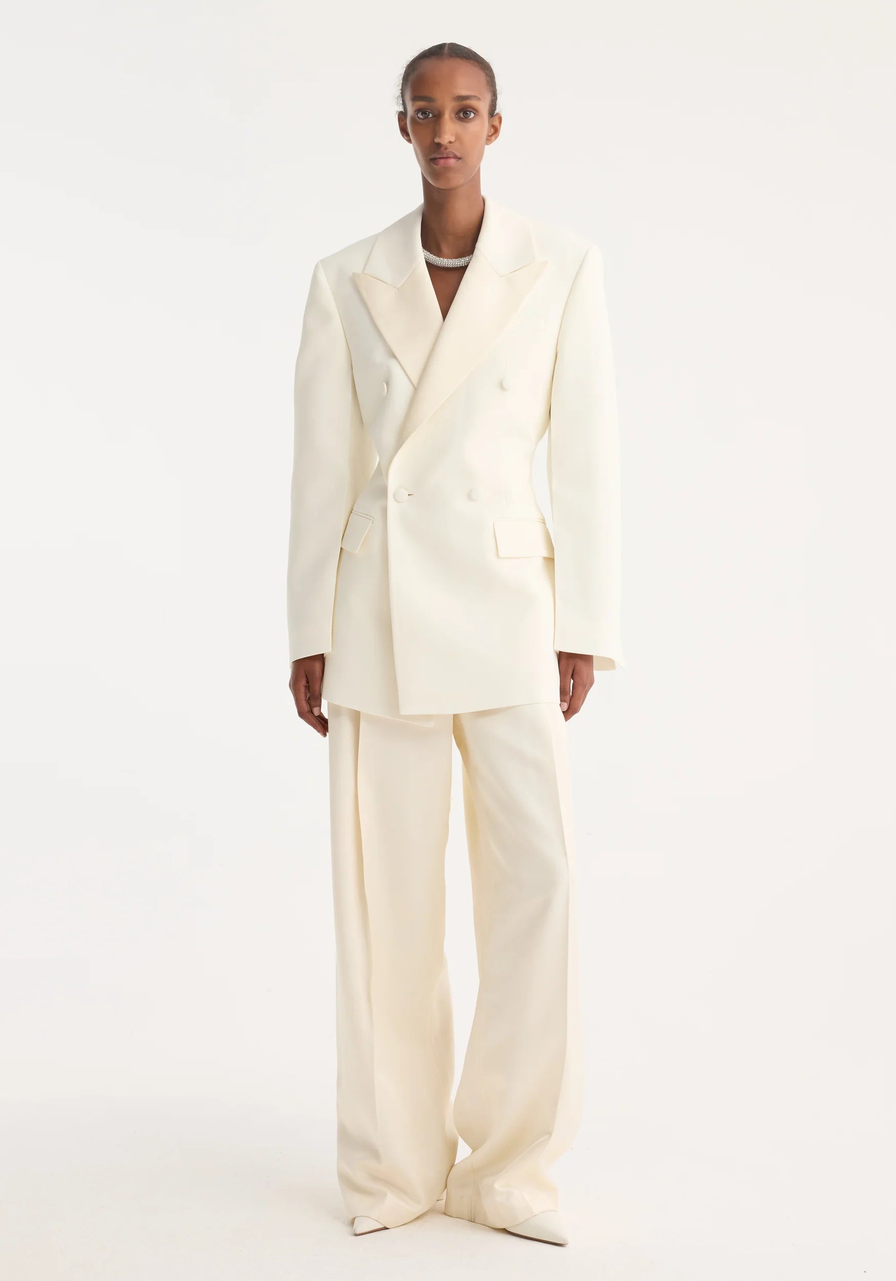 Róhe Hourglass Tuxedo Blazer | Off White