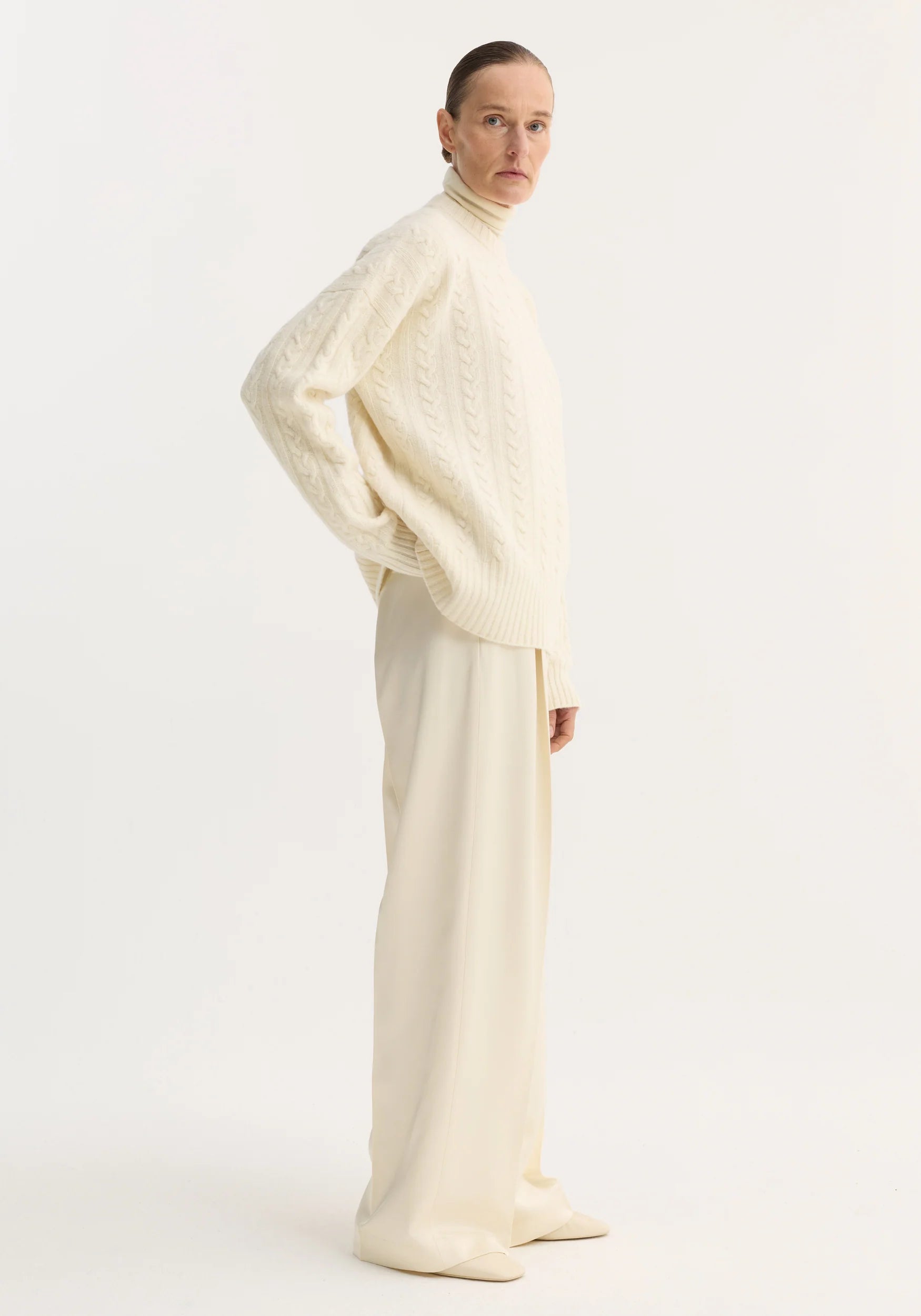 Róhe Cable Knit Jumper | Off White