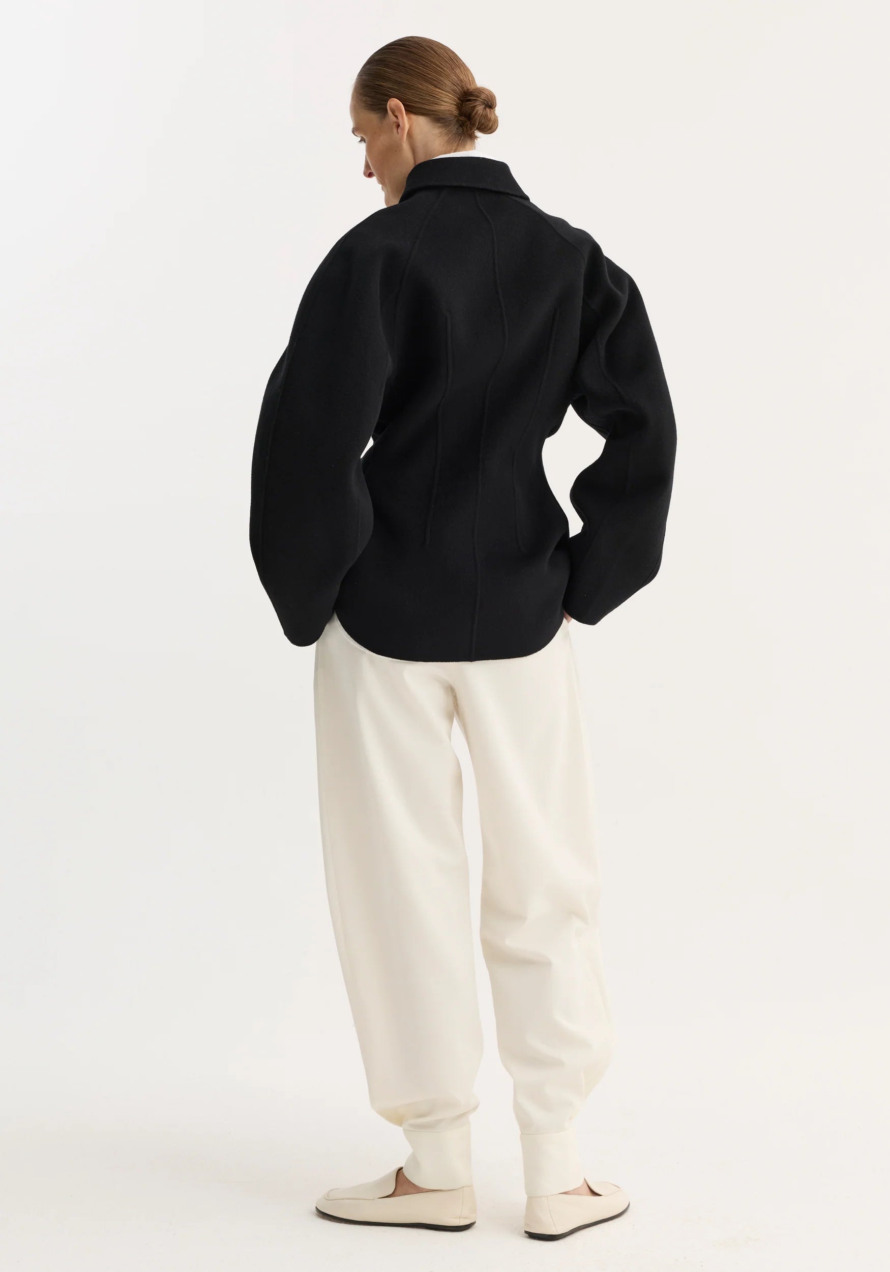 Róhe Double-Faced Sculptural Jacket | Black