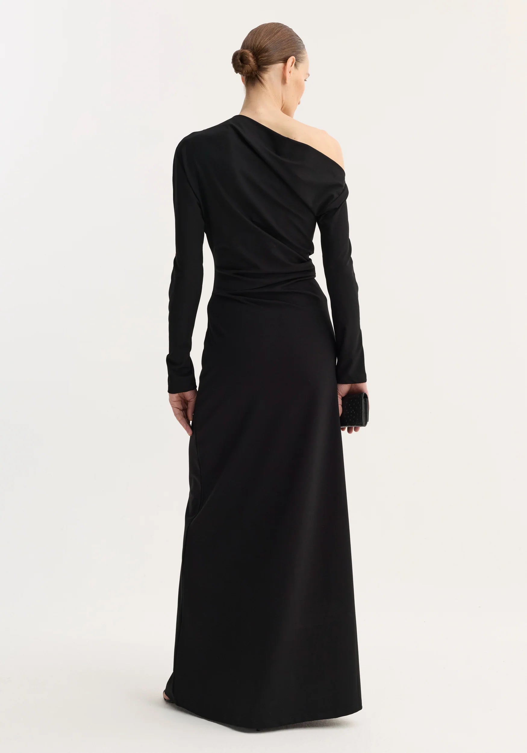 Róhe Twisted Jersey Dress | Black