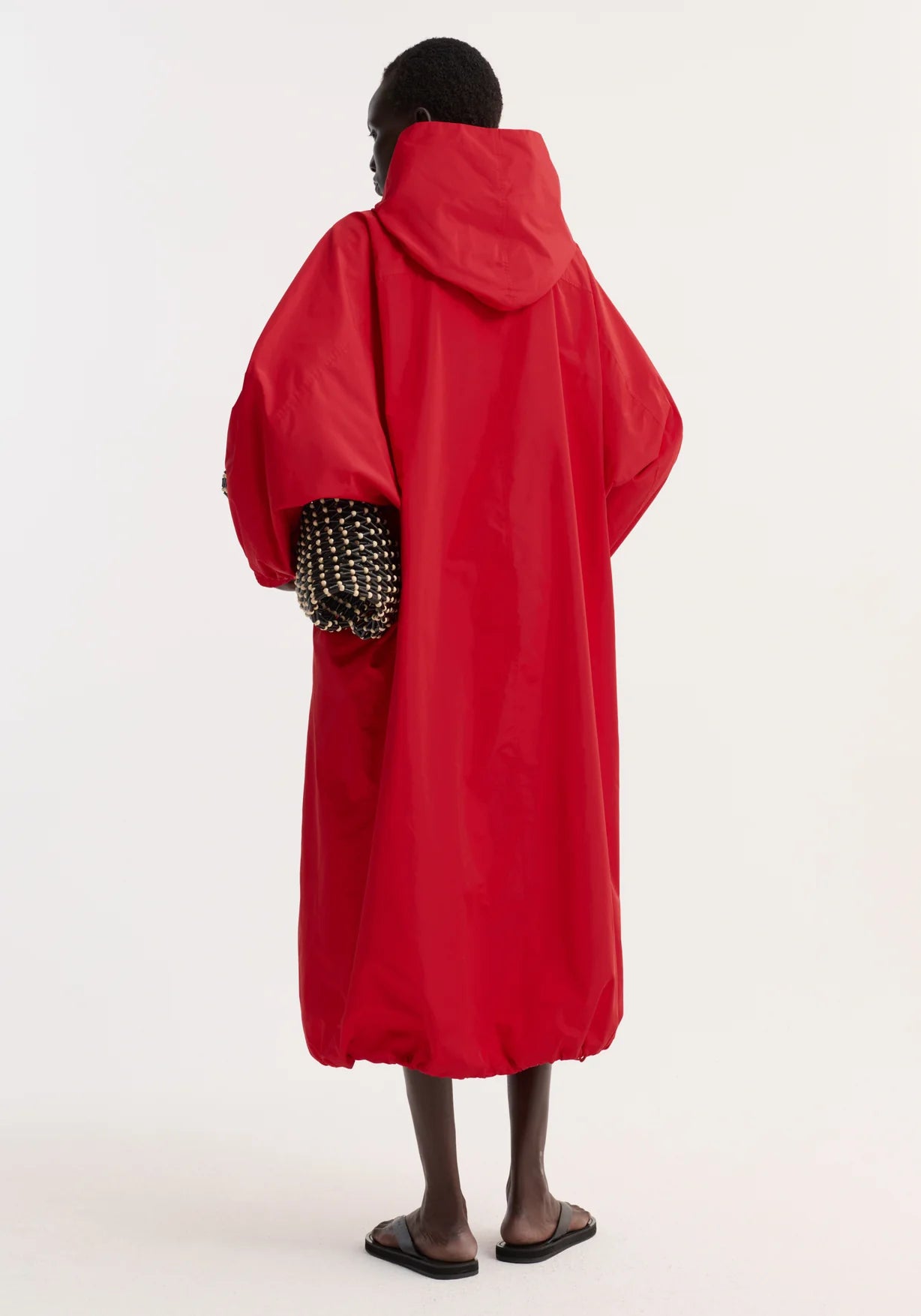 Róhe Parachute Silk Blend Coat | Red