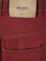 Uma Wang Denim Jane Skirt Red