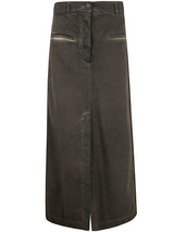 Uma Wang Denim Jane Skirt Brown