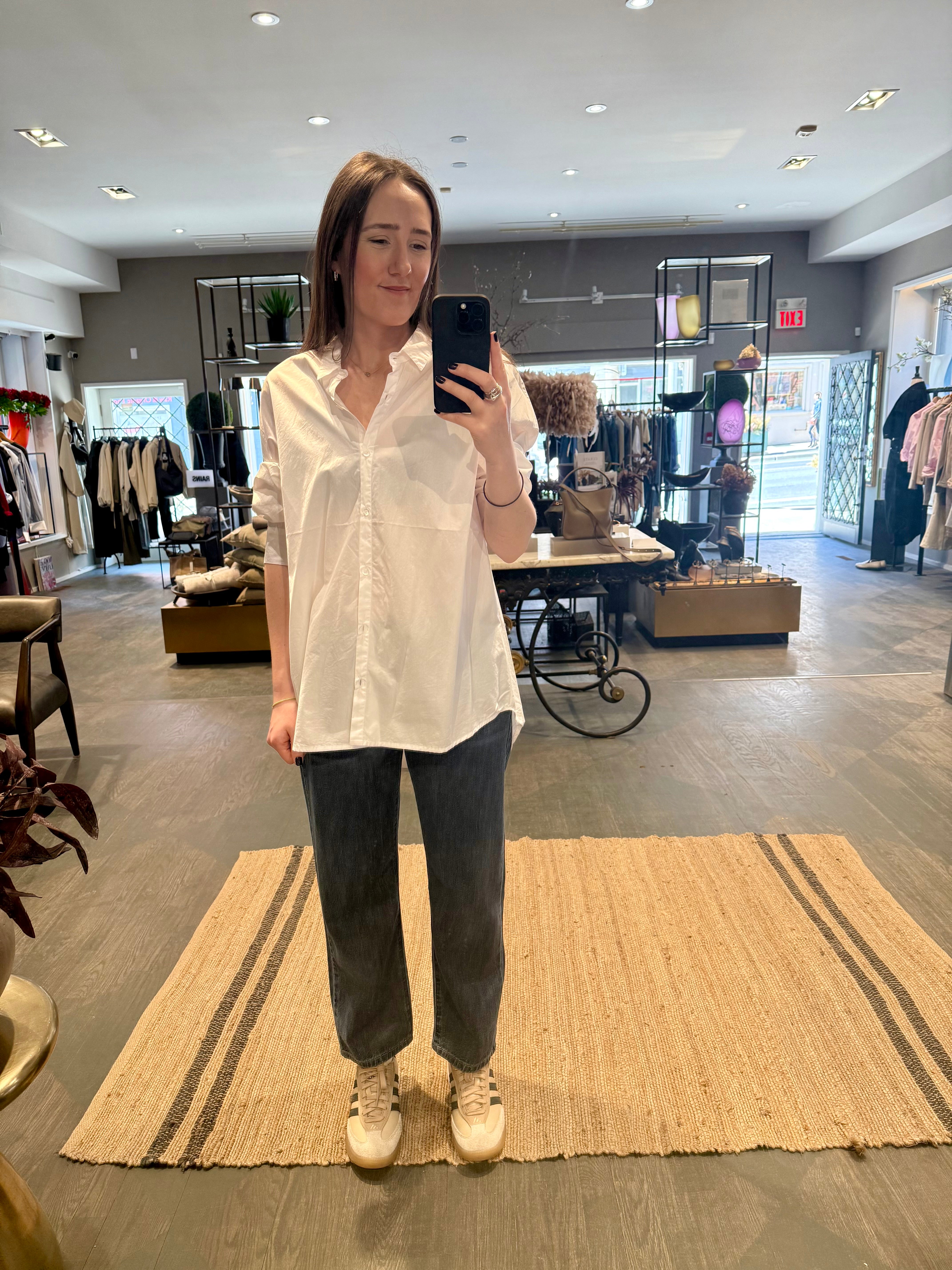 Private Oversized Cotton Shirt White