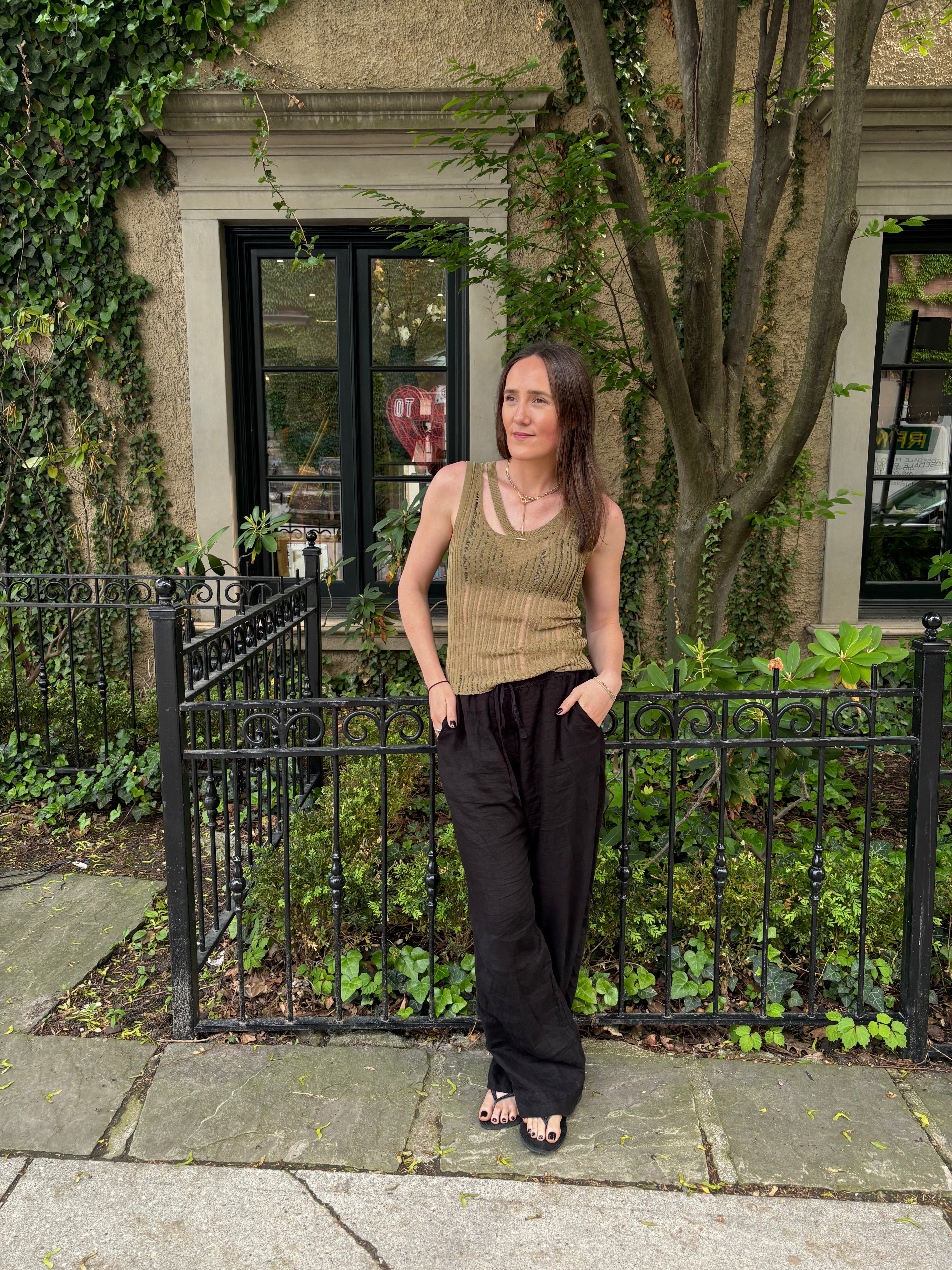 Des Phemmes Rib Knit Tank Tops