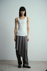 UJOH Japanese Cotton White Tank Top