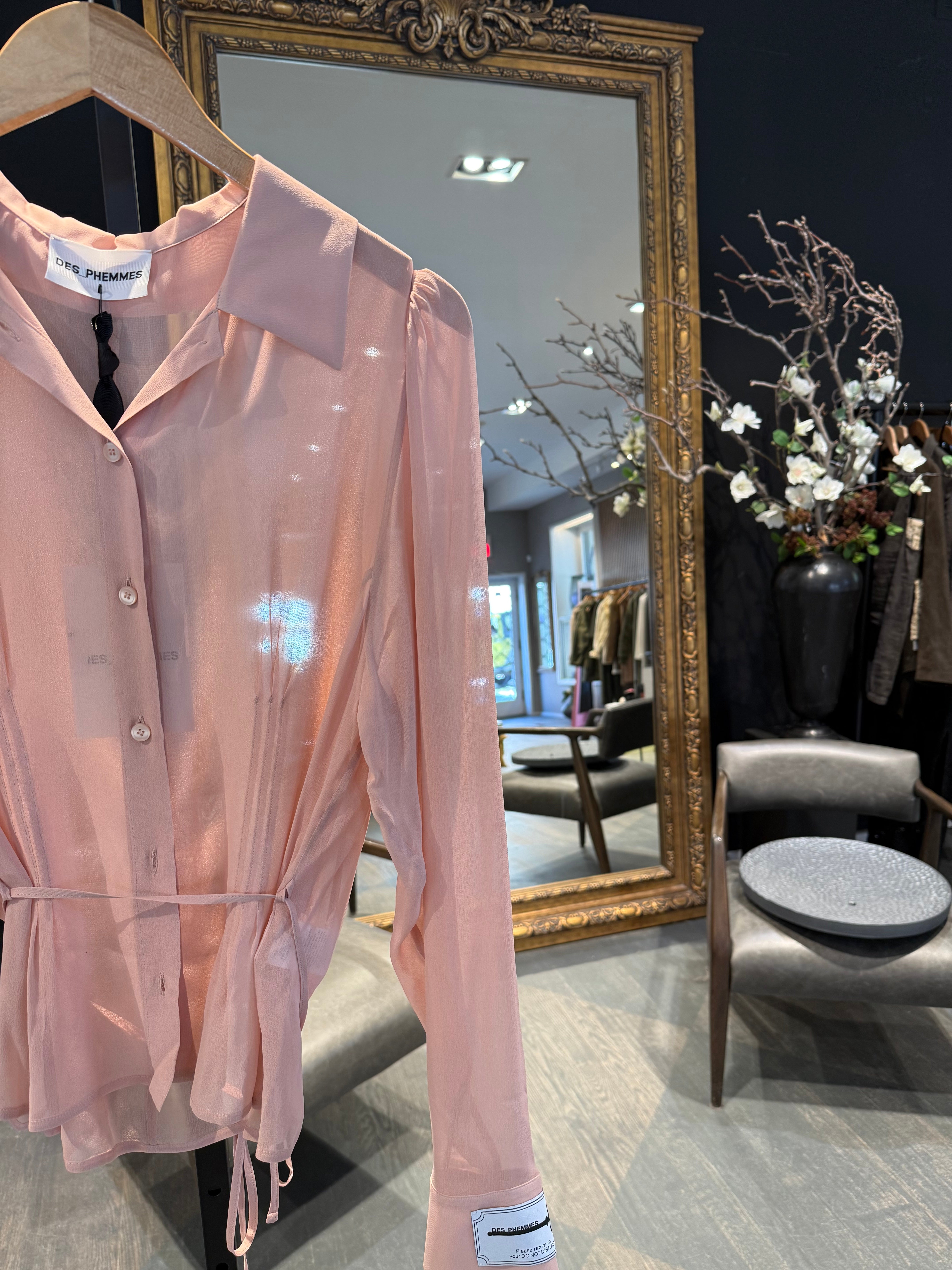 Des Phemmes Petite Classic Shirt | Blush
