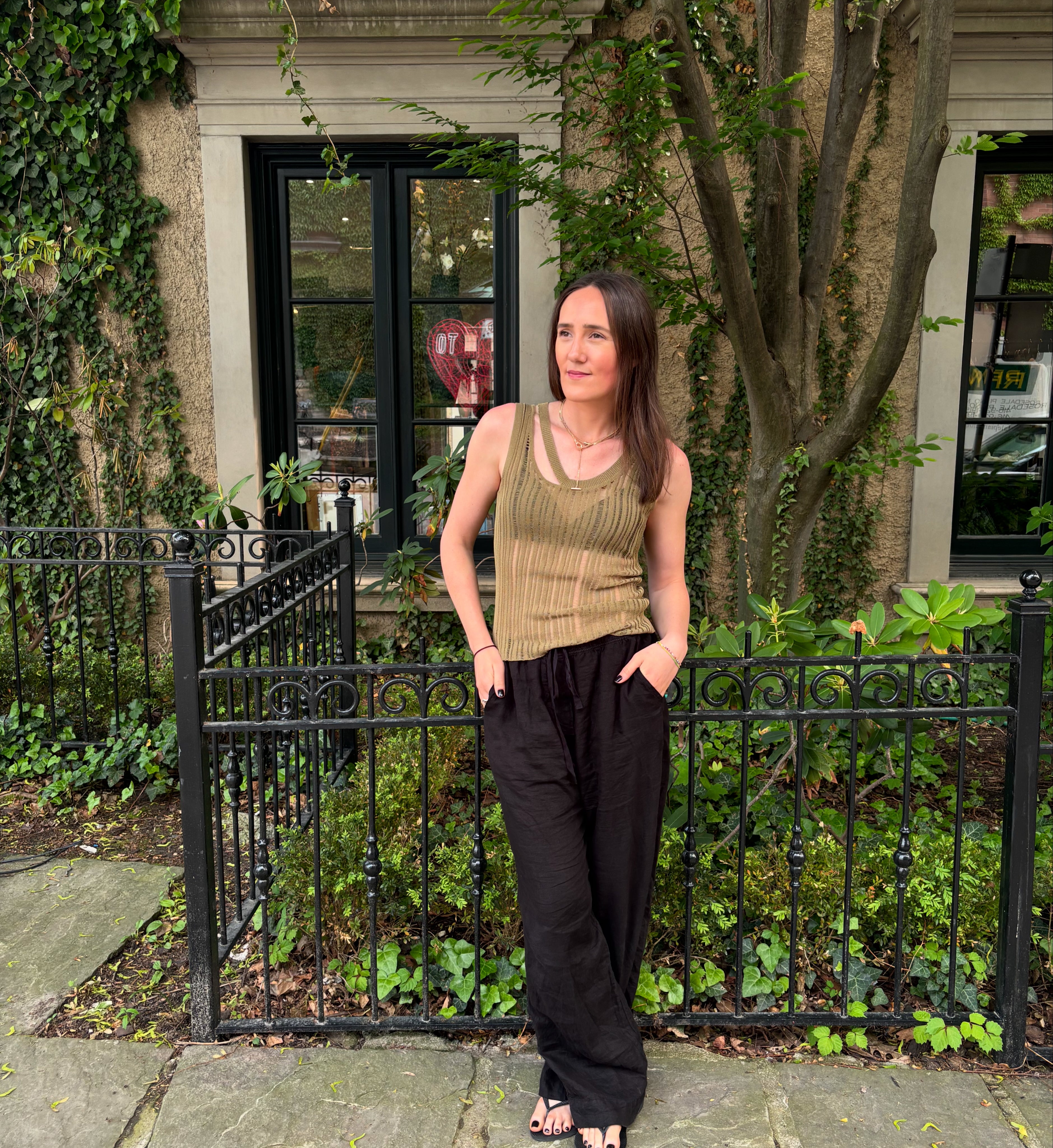 Des Phemmes Rib Knit Tank Tops