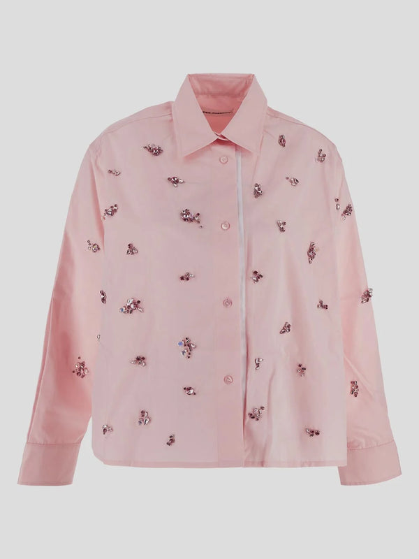 Des Phemmes Bubble Pink Embellished Shirt