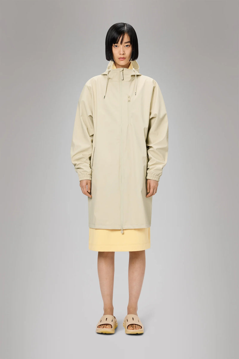 Rains Long Storm Breaker Coat Dune