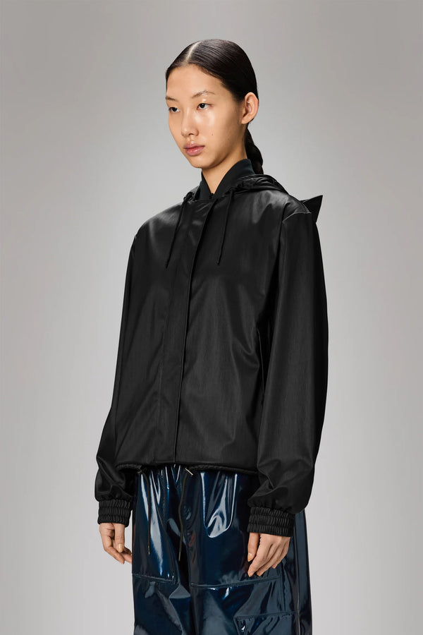 Rains String W Jacket Black Grain