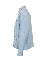 Des Phemmes Blue Embellished Shirt